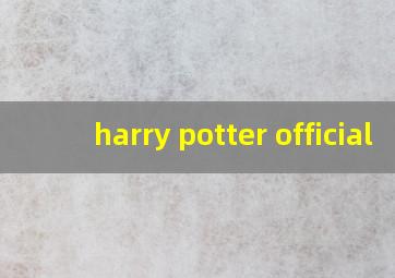 harry potter official